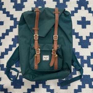 Herschel Supply Company Little America Mid Volume Strap Backpack Green